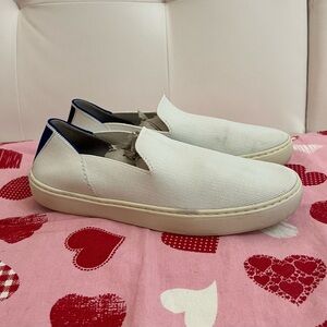 Rothy’s The Sneaker Sneakers Shoes Slip-Ons White Women’s Size 8.5